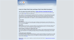 Desktop Screenshot of fontsforflash.com