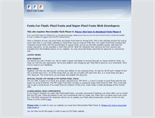 Tablet Screenshot of fontsforflash.com